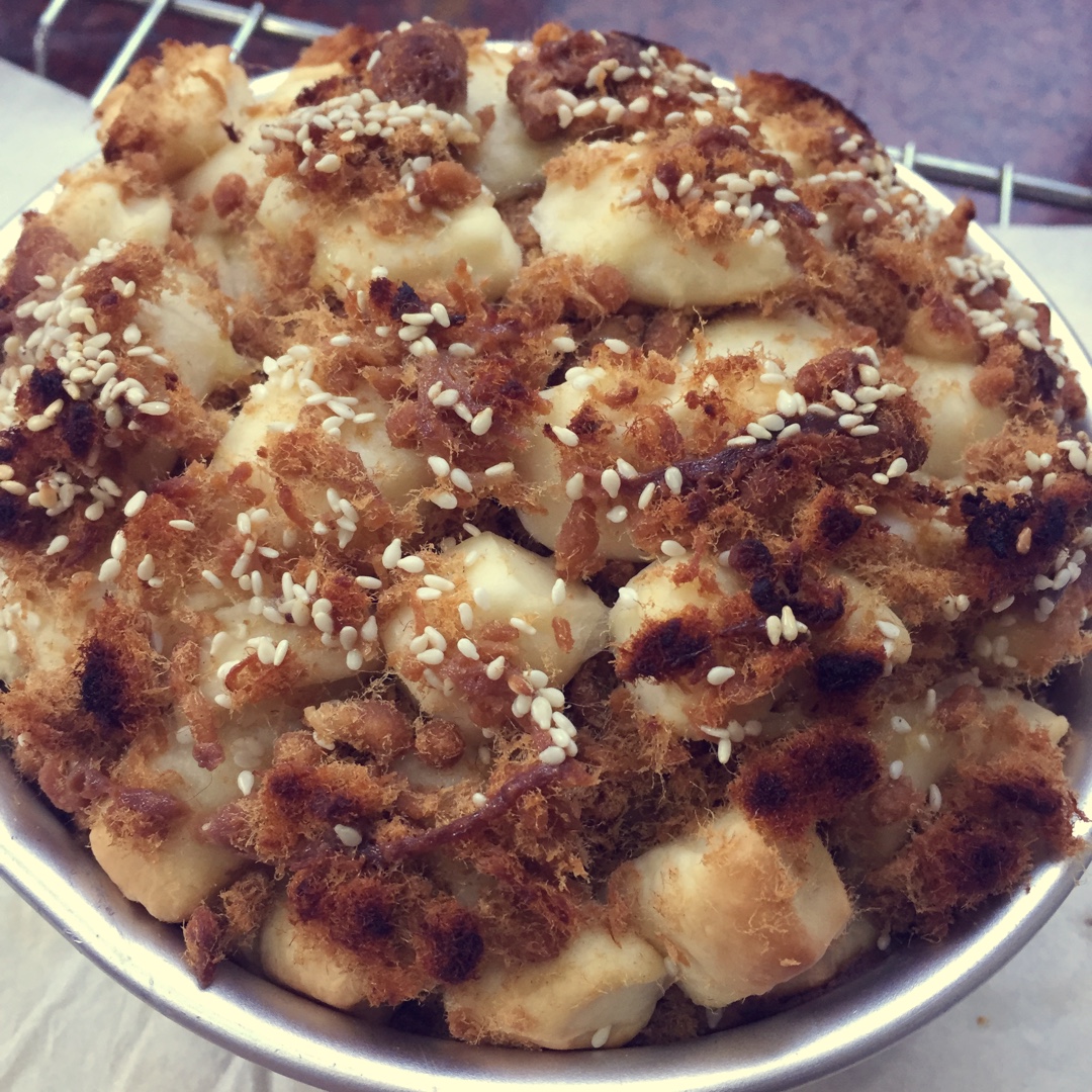 肉松手撕面包—超软会爆浆的面包哟