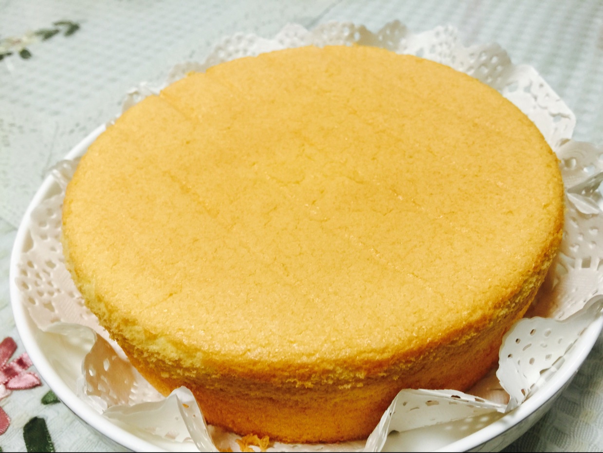 6寸原味戚风蛋糕