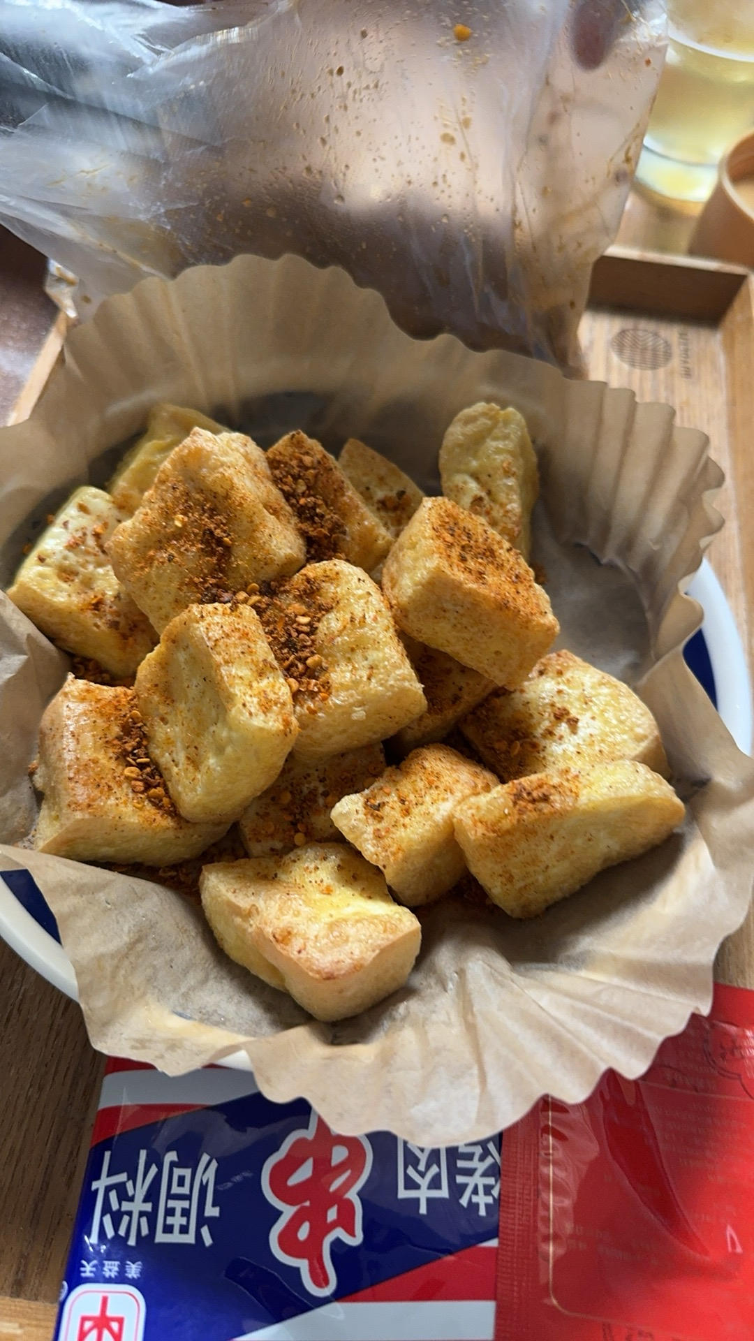 空气炸锅炸豆腐