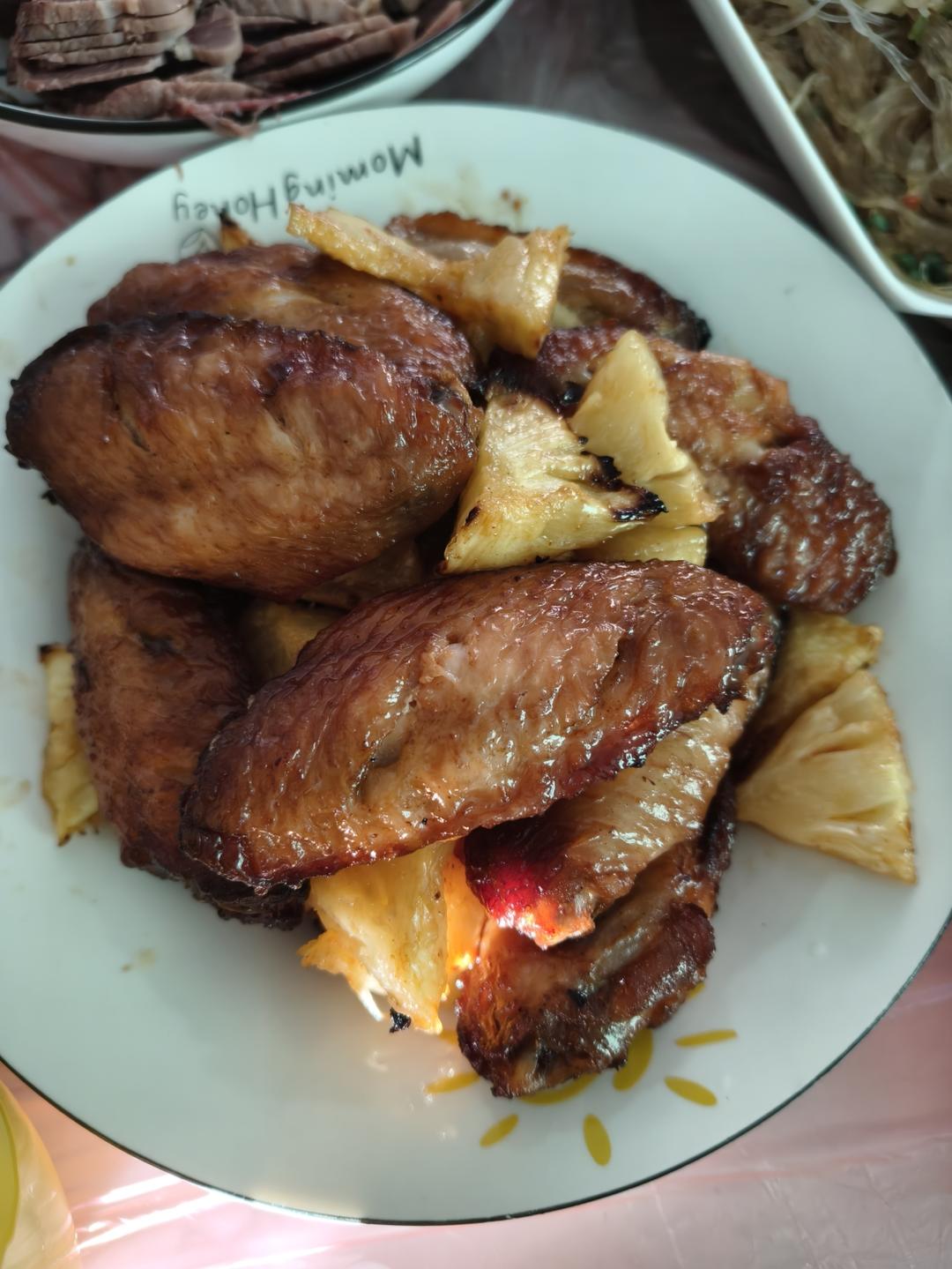 空气炸锅版菠萝鸡翅