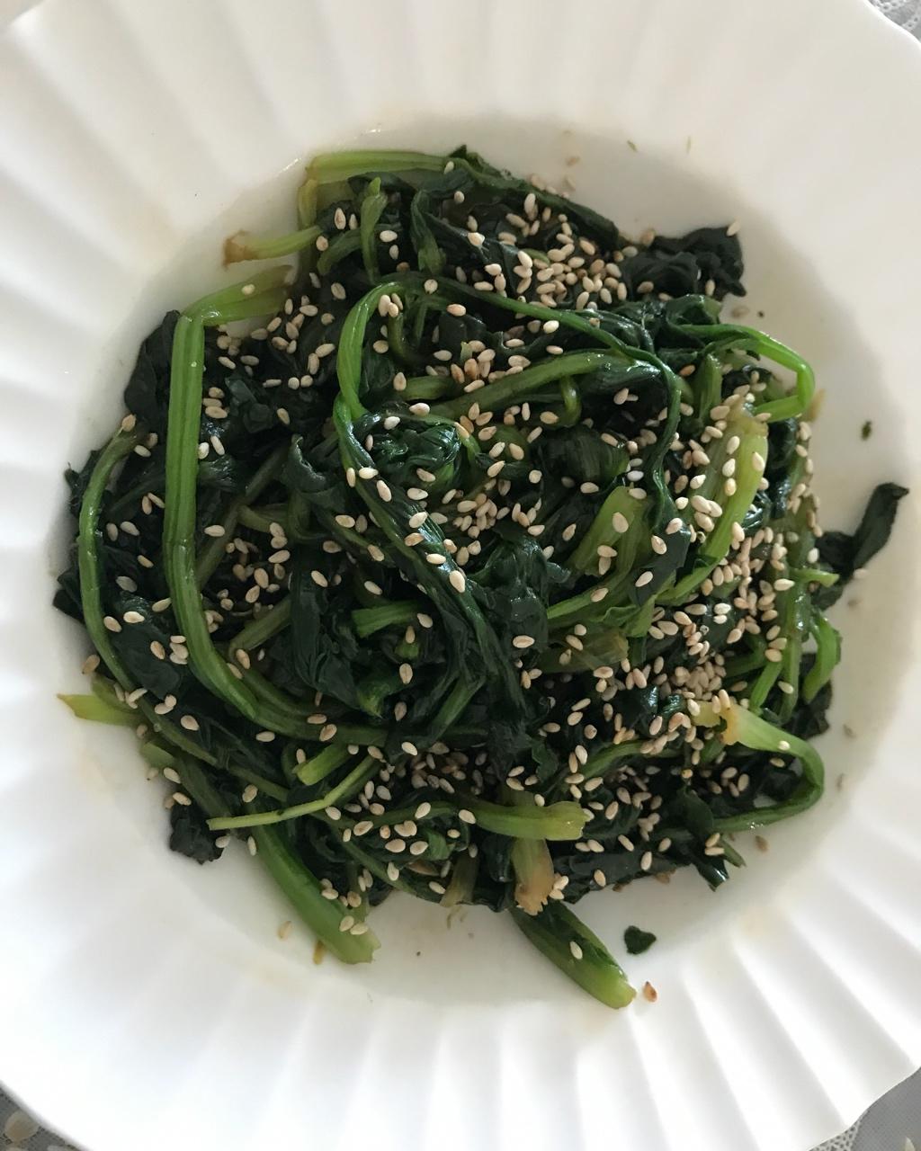 凉拌菠菜