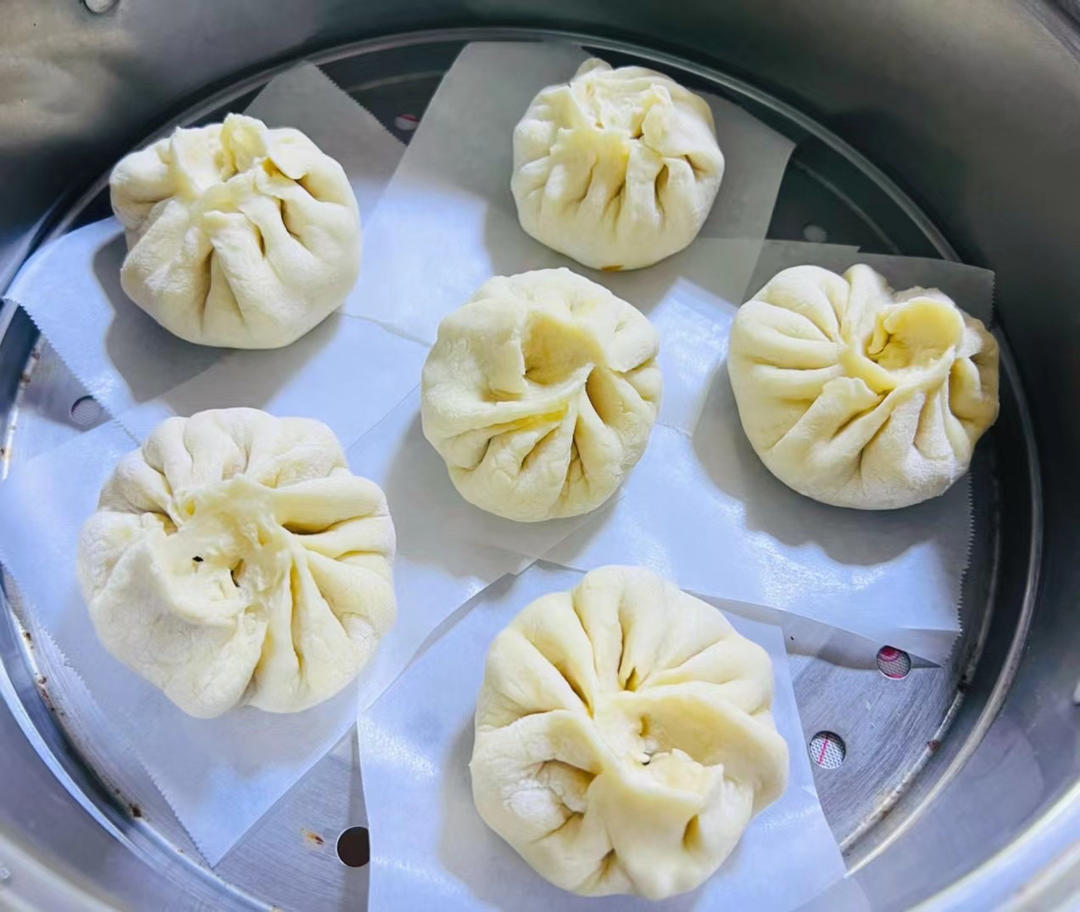 萝卜粉丝馅素包子