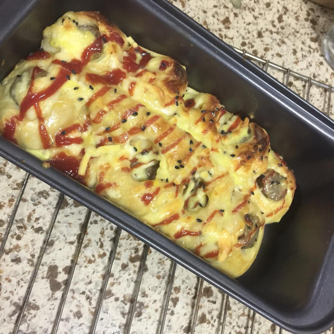 肉松火腿面包卷