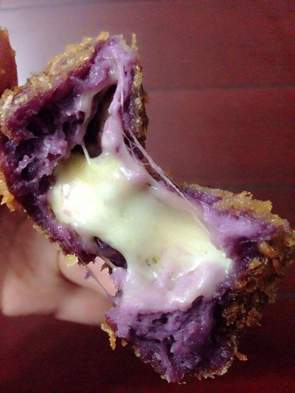 紫薯芝士球