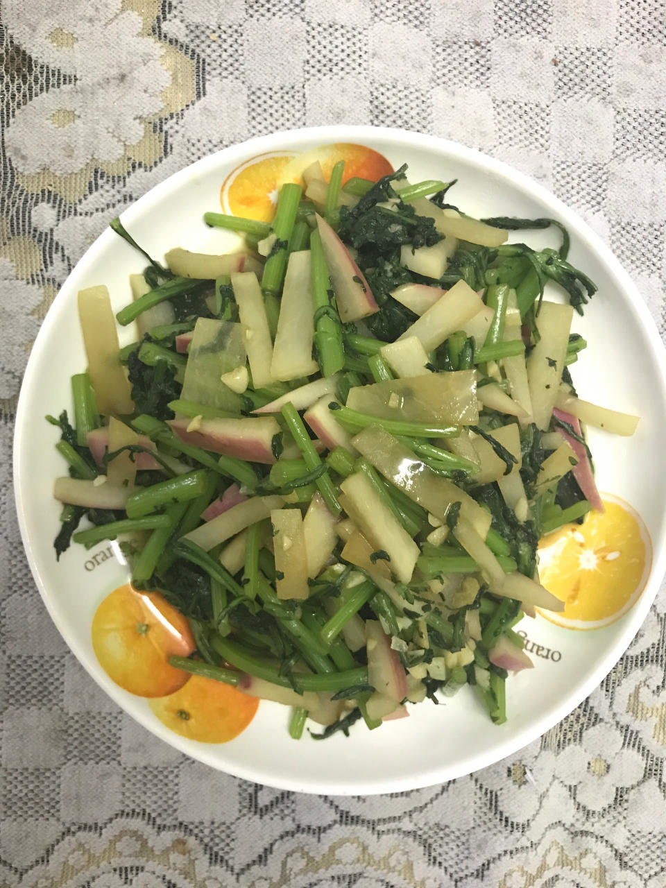 清炒茼蒿