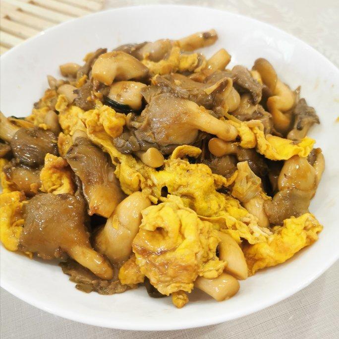 平菇炒鸡蛋(用料简单，上手快)