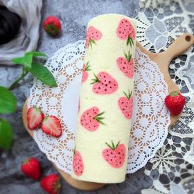 可爱草莓彩绘蛋糕卷🍓