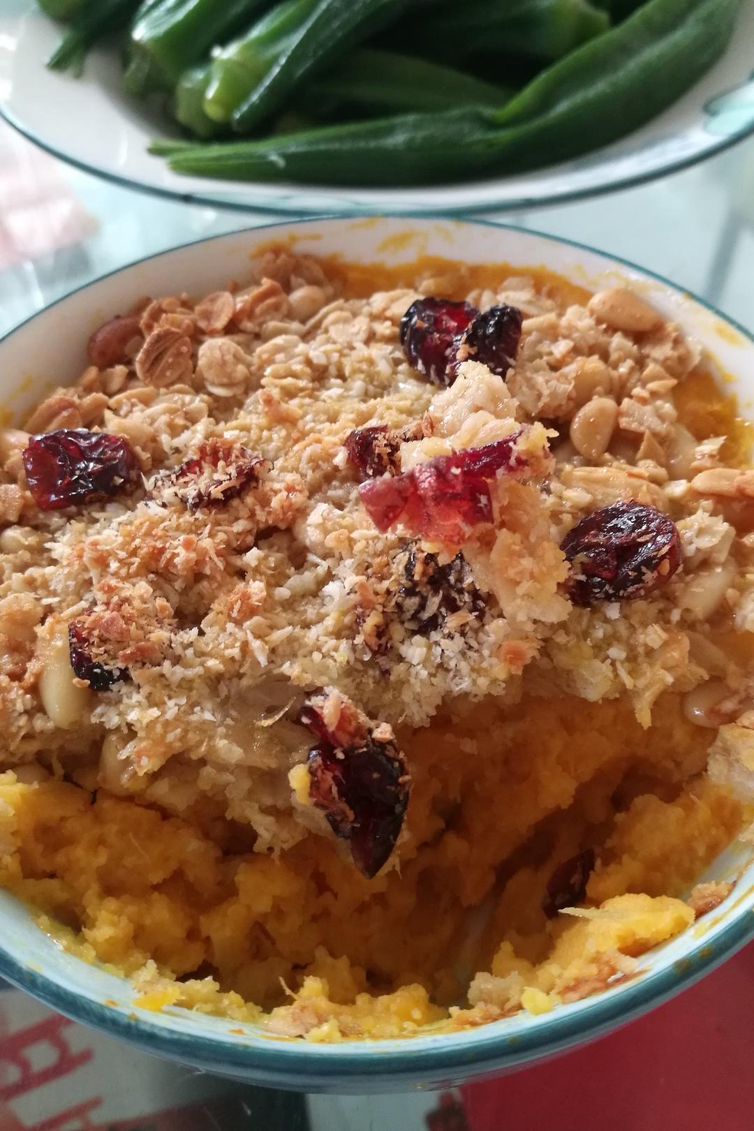 粉糯红薯泥配燕麦酥丨健康·三餐