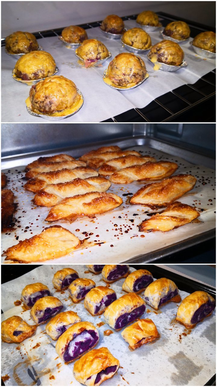 万能的手抓饼系列～紫薯酥