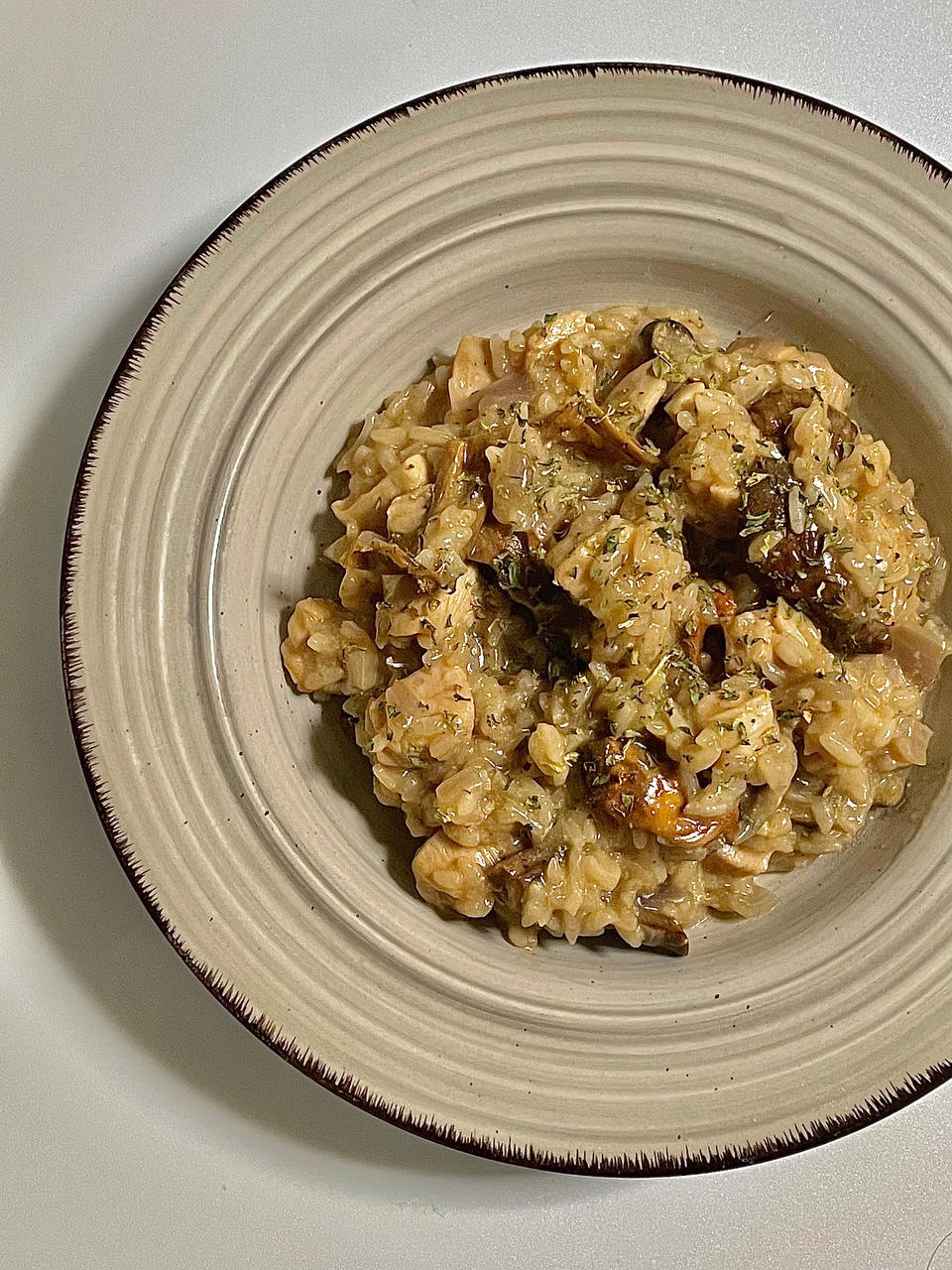 鸡肉牛肝菌烩饭