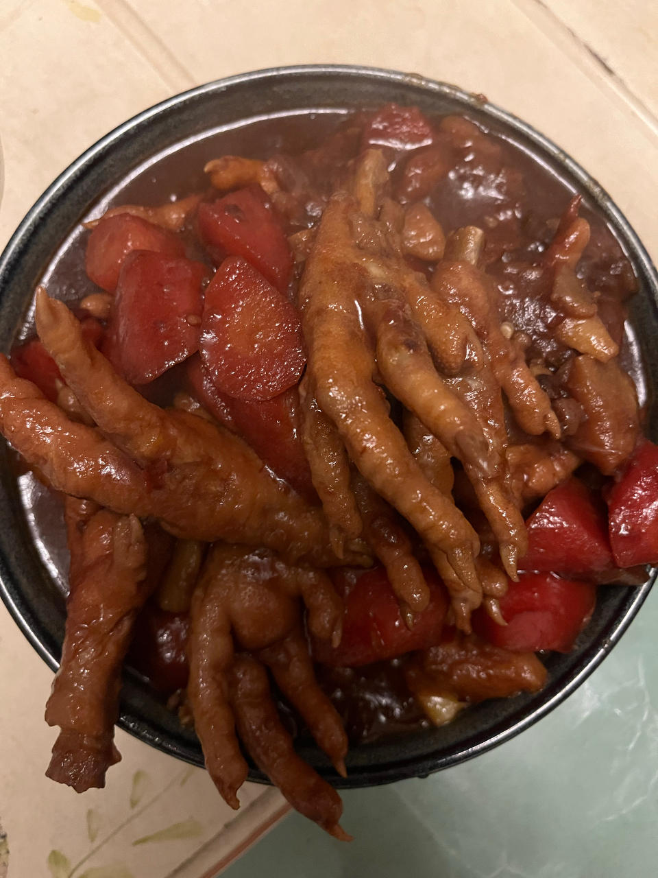 完美复制胖哥俩鸡爪煲