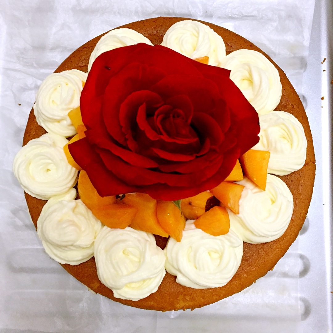 【零失败】不会裱花没关系的水果裸蛋糕 芒果裸蛋糕 完美戚风胚