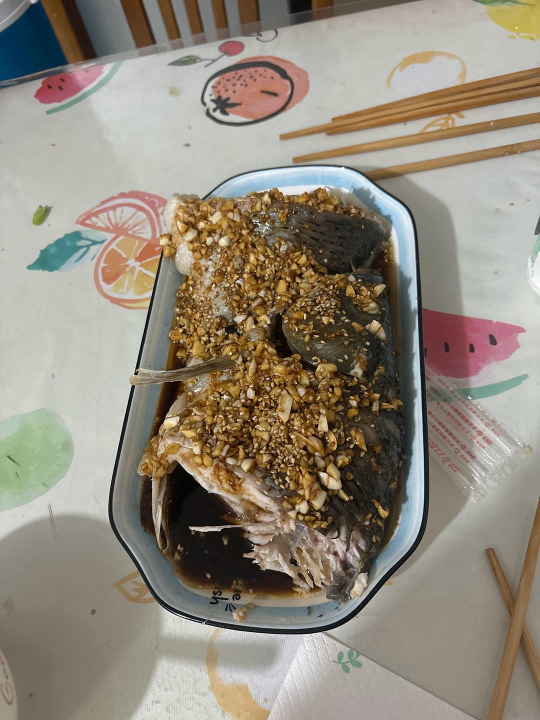 蒜泥鲤鱼