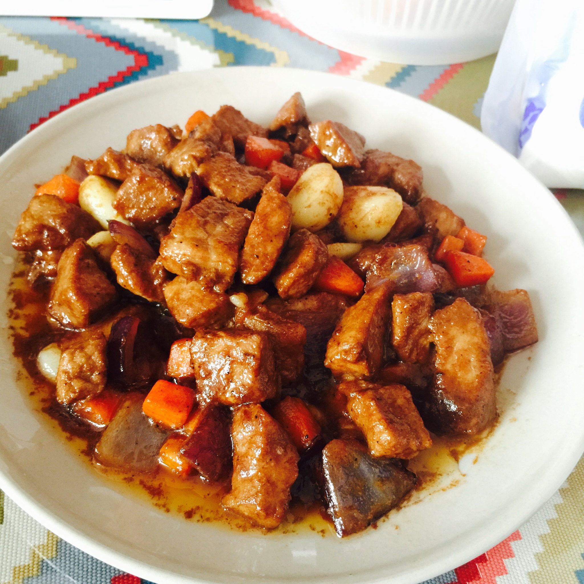 黑蒜子牛肉粒