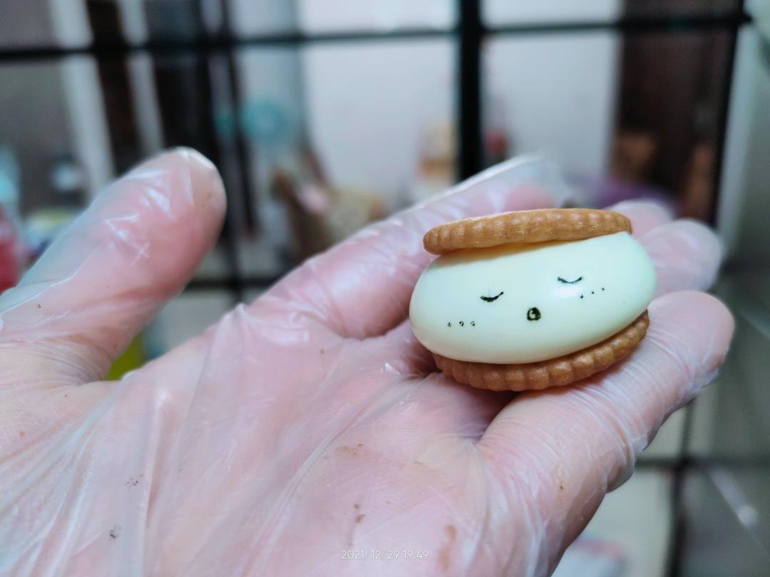 可爱的牛轧糖饼干