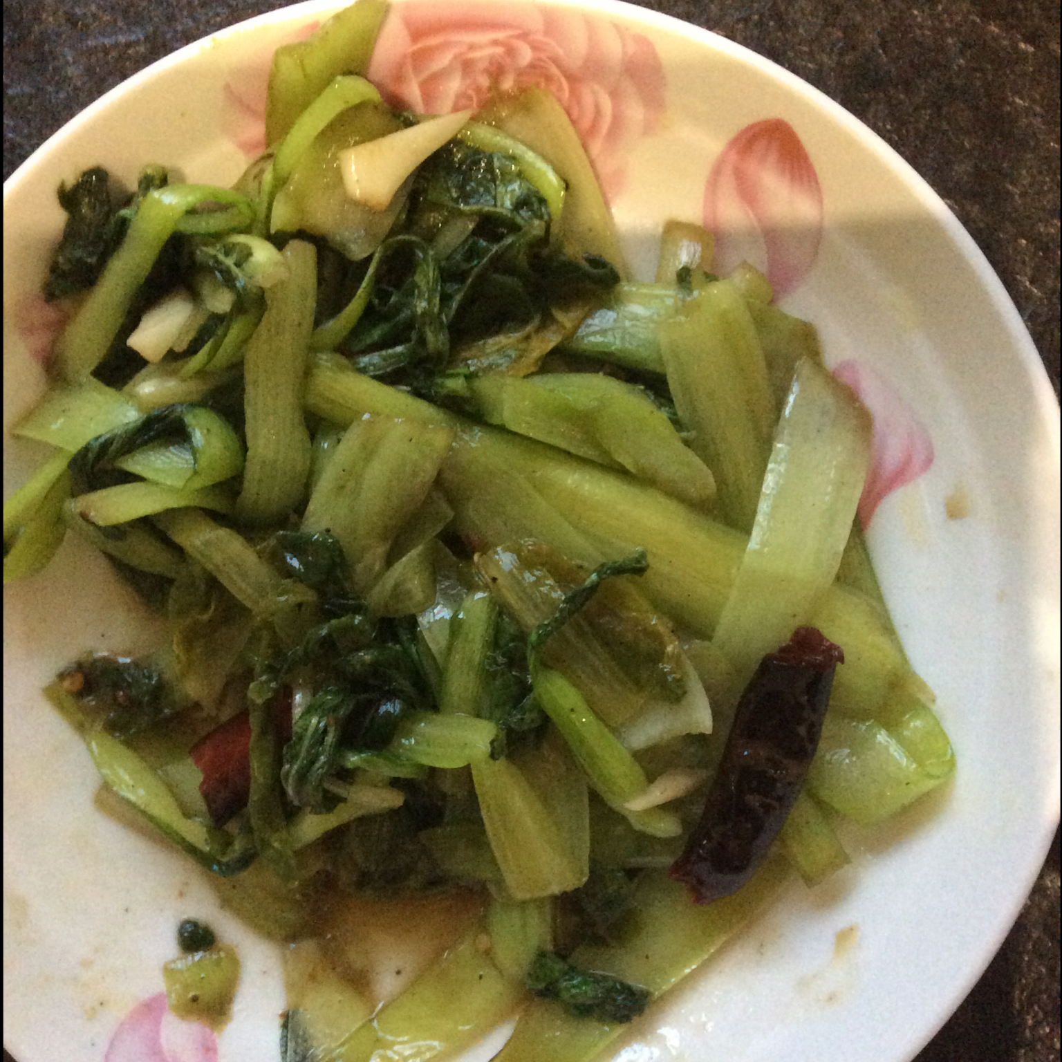 炝炒小白菜