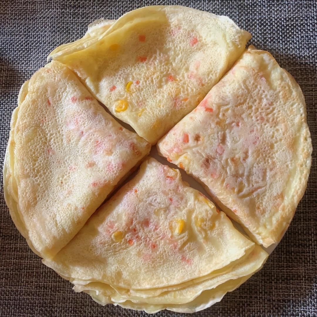 简单快手蔬菜鸡蛋煎饼
