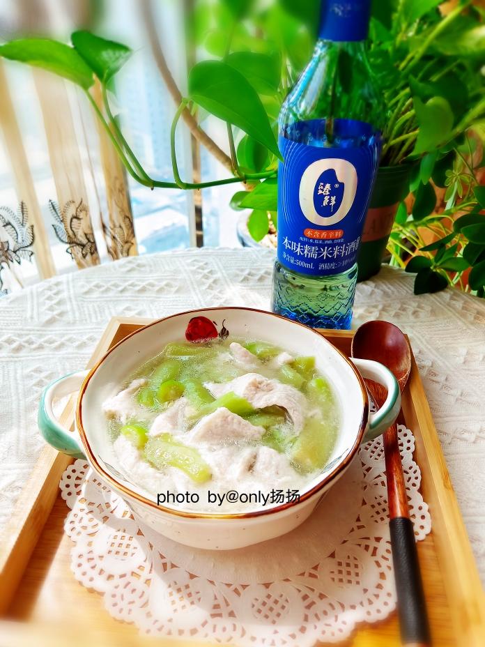 丝瓜滑肉片汤的做法