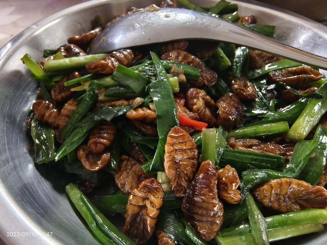 干煸蚕蛹