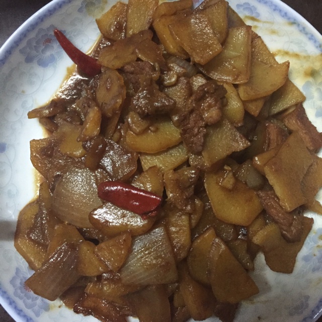 洋葱炒土豆