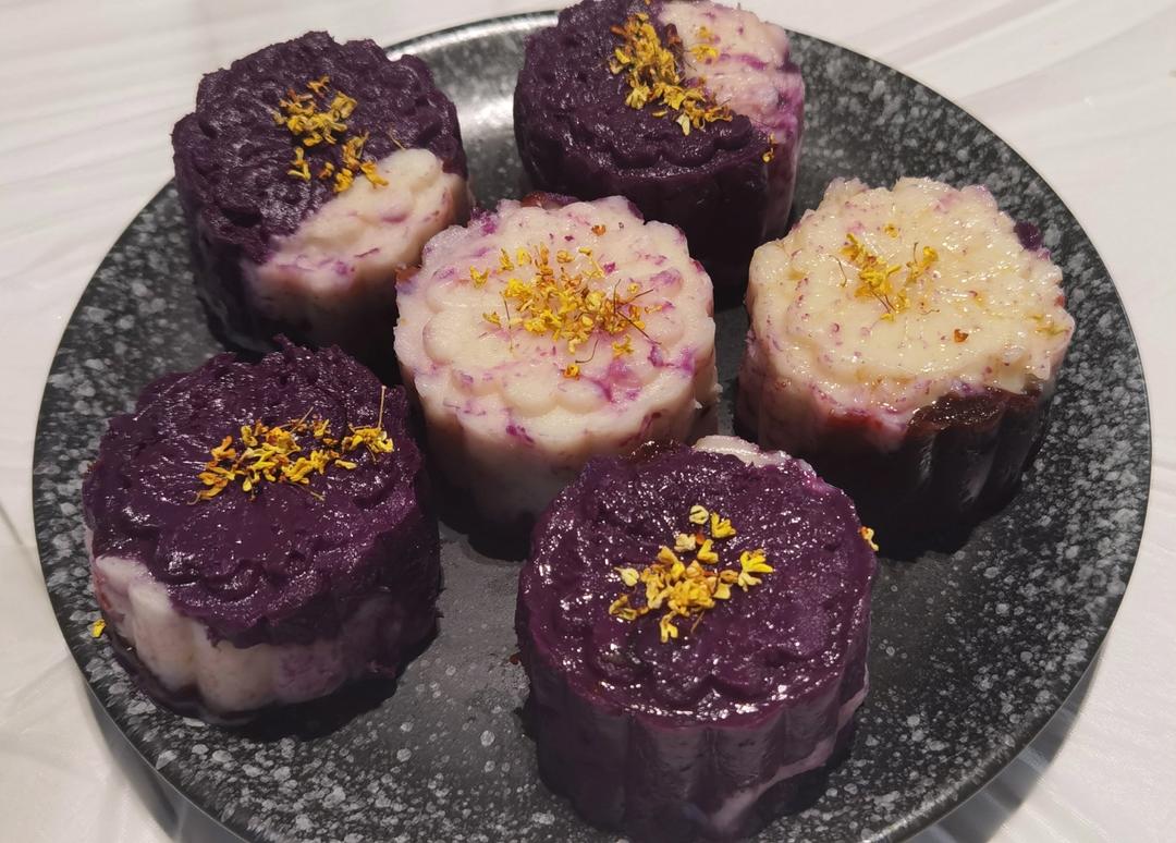 紫薯山药糕