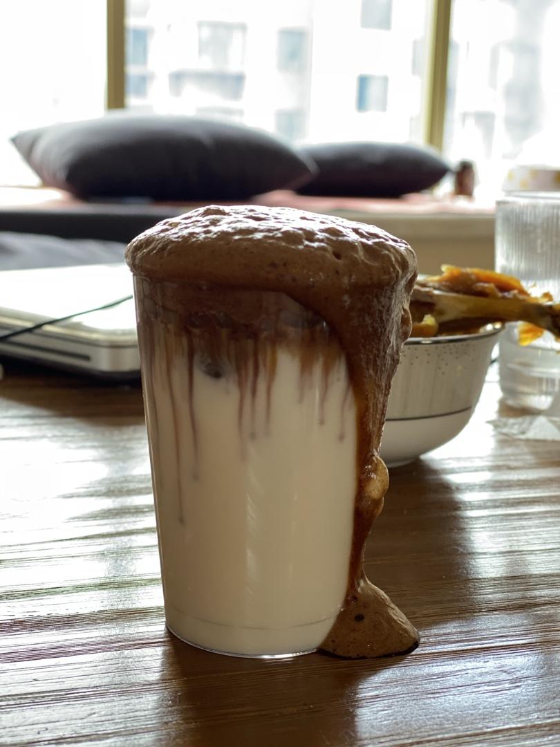 nio-hu-ru做的韩国爆火咖啡奶泡