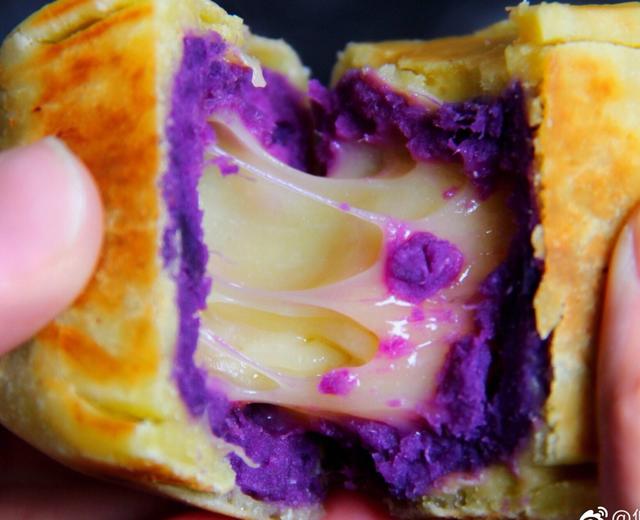 网红紫薯芝士爆浆仙豆糕的做法