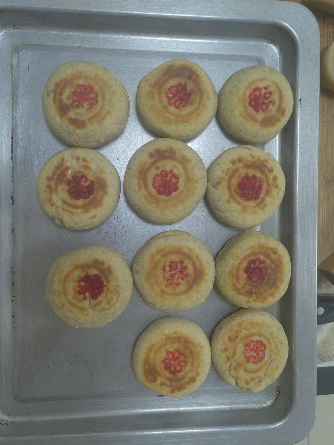 传统老式五仁月饼-电饼铛版本