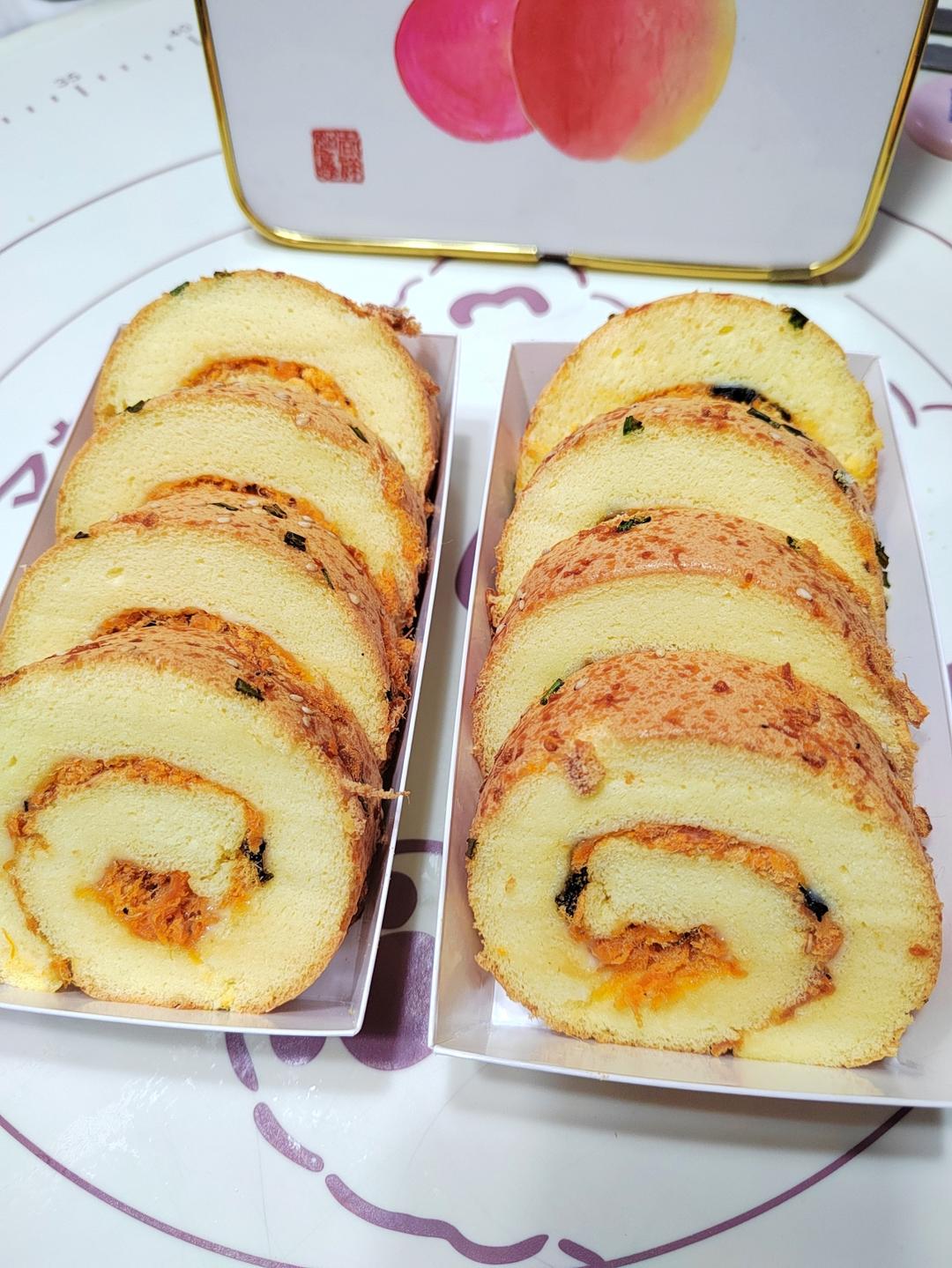 香葱肉松蛋糕卷