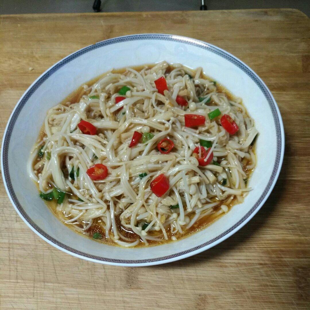 白灼金针菇