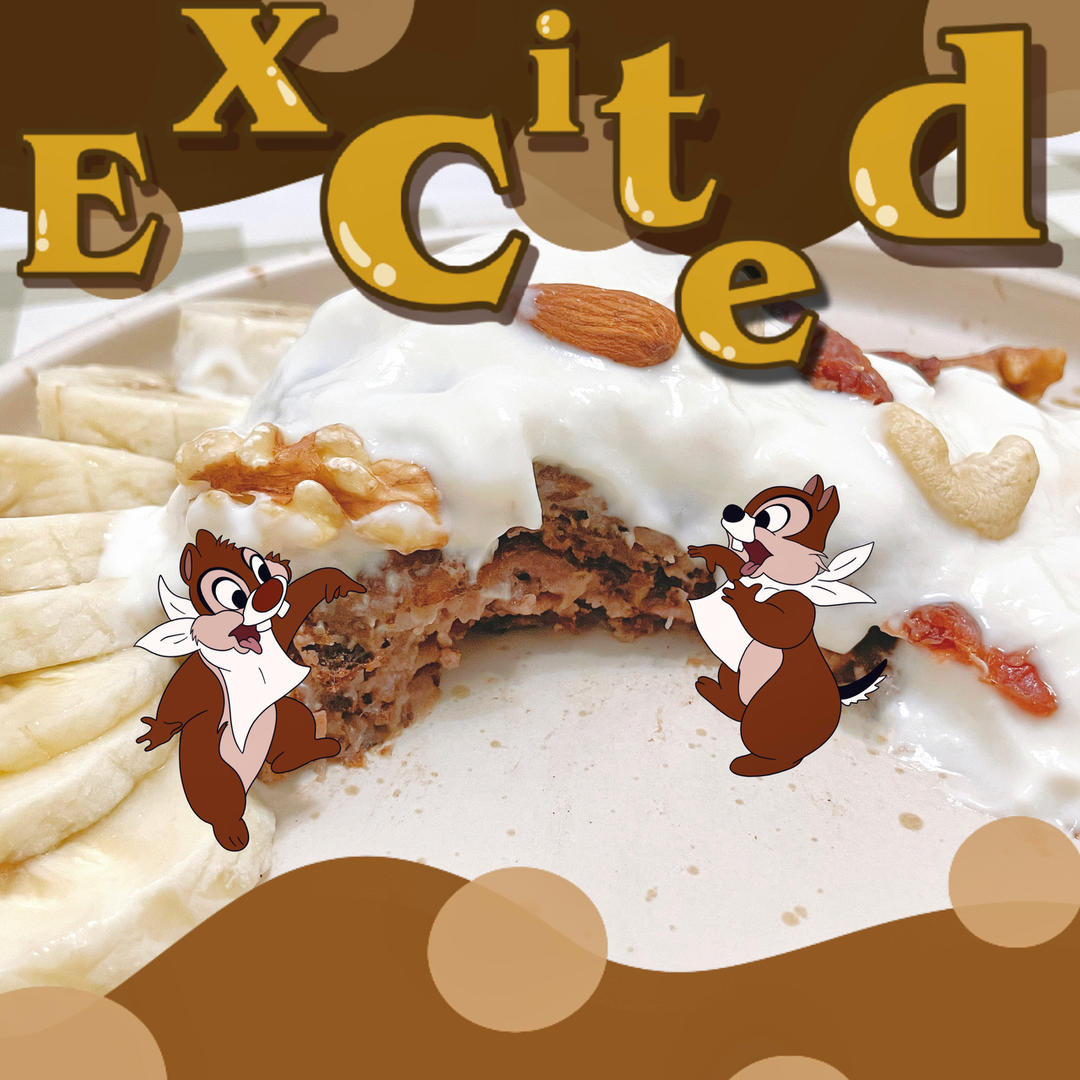 无面粉～燕麦麸皮香蕉松饼pancake