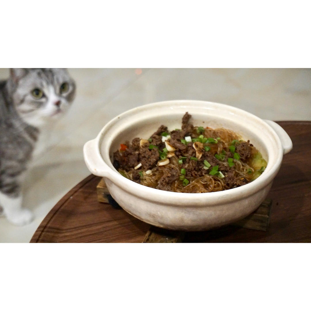沙茶牛肉粉丝煲