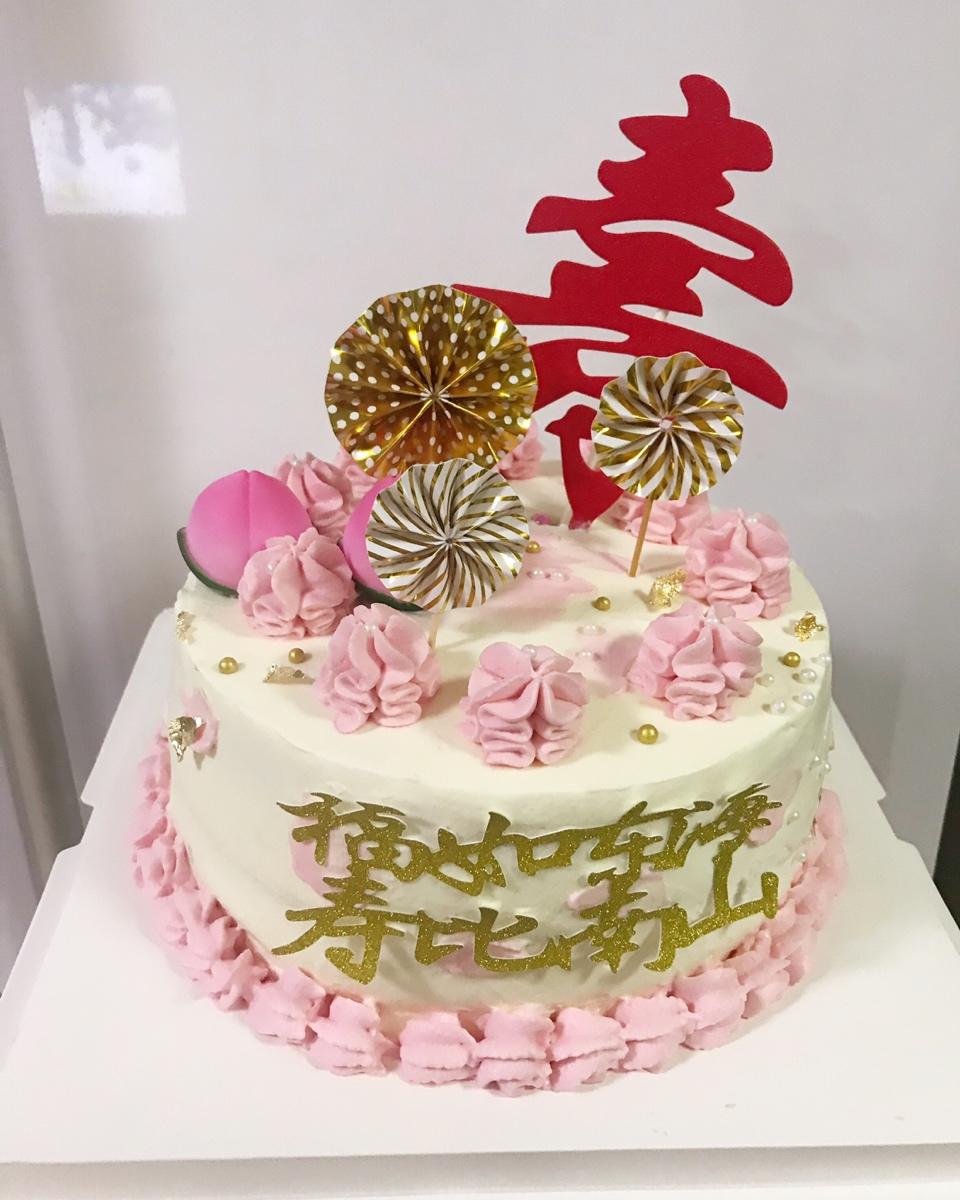 中国风祝寿蛋糕