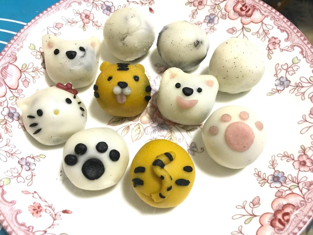 kitty卡通汤圆的制作方法（视频）
