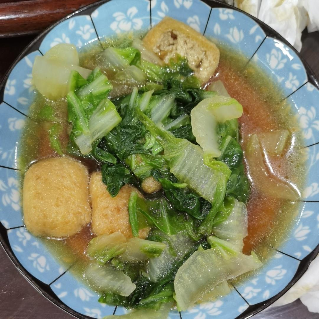 好吃到连汤汁都不剩的白菜焖豆泡，给肉都不换