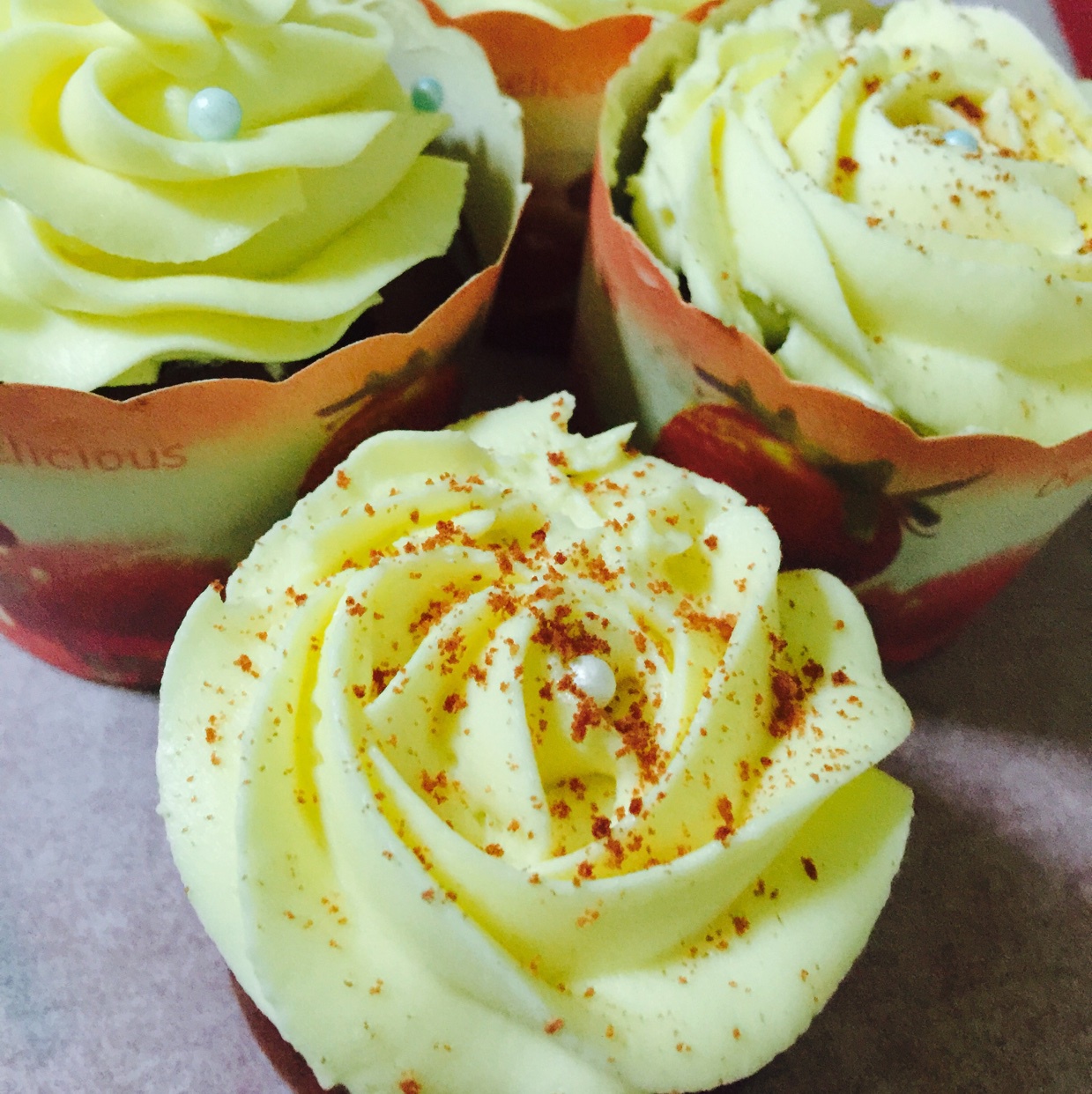 传统红丝绒杯子蛋糕（极软无泡打粉）Red velvet cupcake
