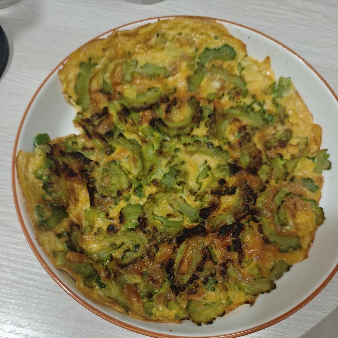 苦瓜鸡蛋饼