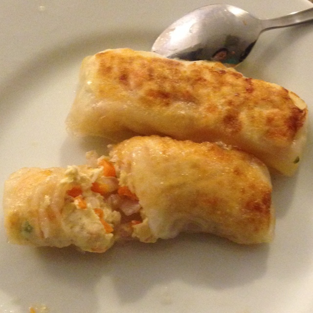 豆腐鲜虾春卷