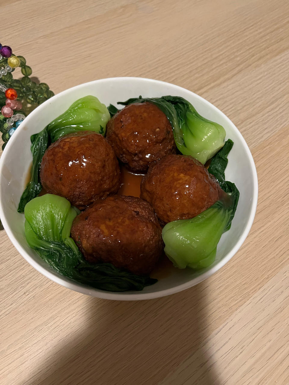 简单的红烧狮子头～拌饭太香了