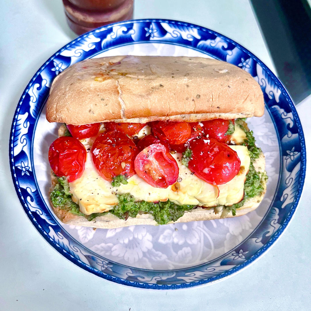 自制·Halloumi Cheese哈罗米芝士三明治