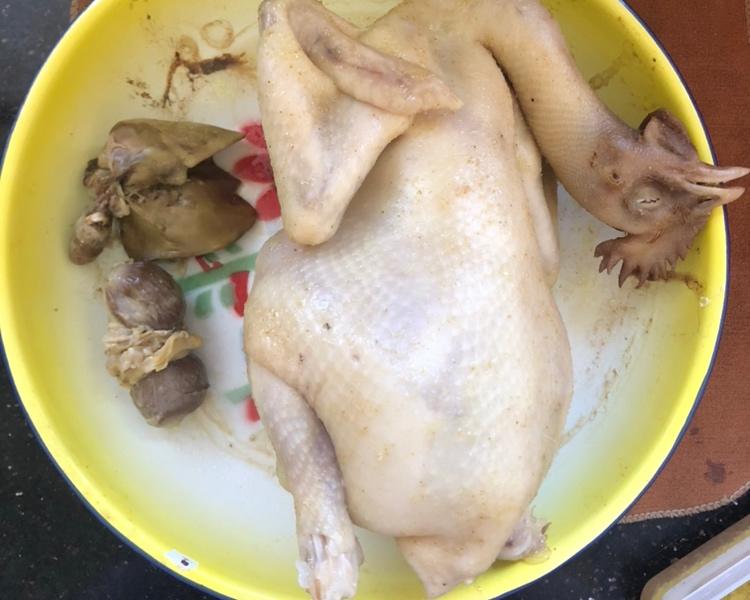 隔水蒸盐焗鸡的做法