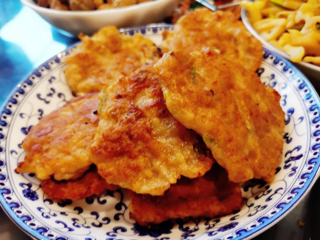 虾肉藕饼