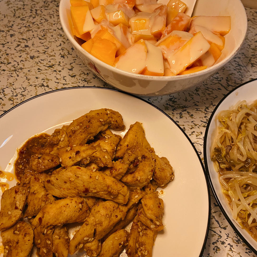 孜然鸡胸肉，低脂低卡好吃无压力。