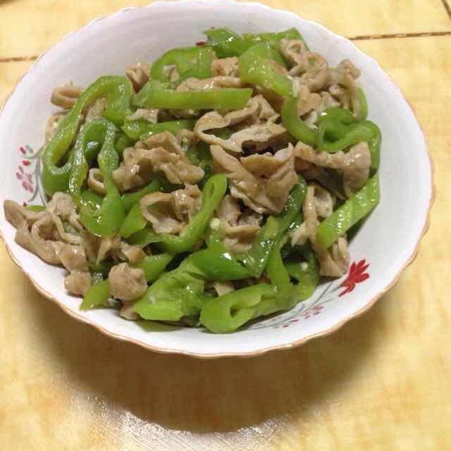 青椒炒肥肠