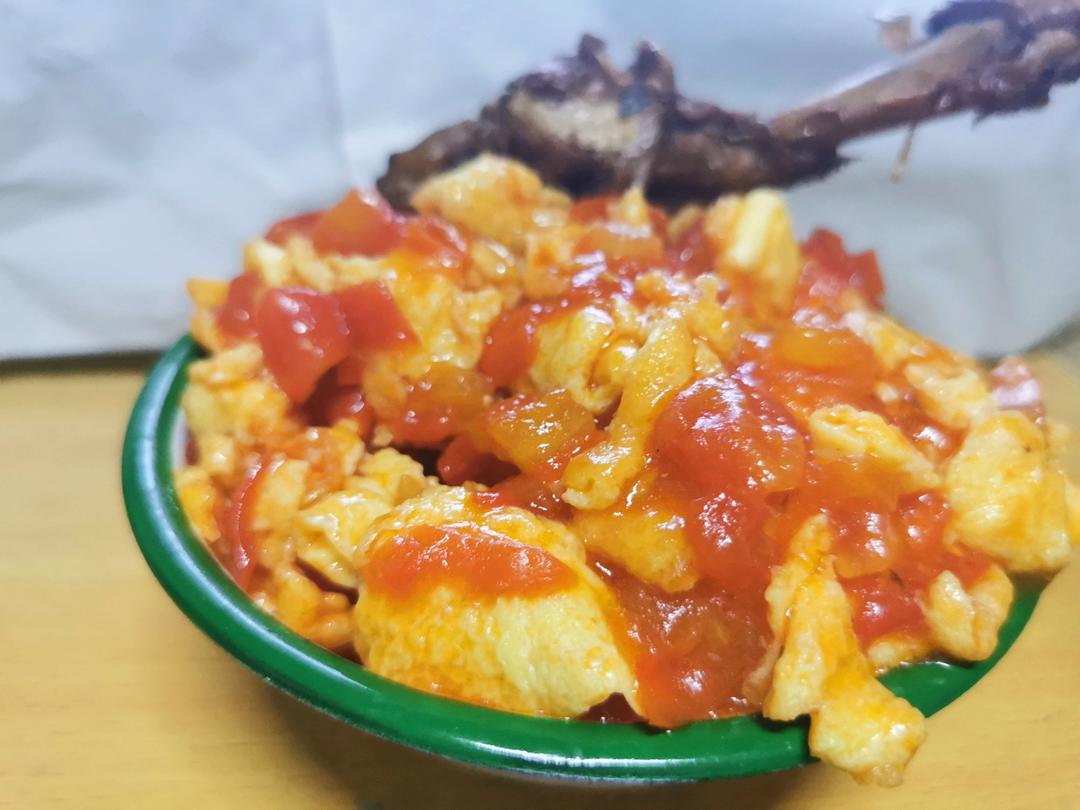 番茄鸡蛋盖浇饭