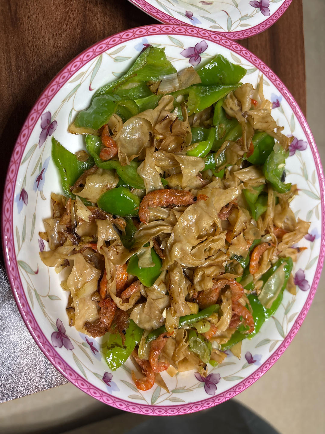 青椒炒豆皮