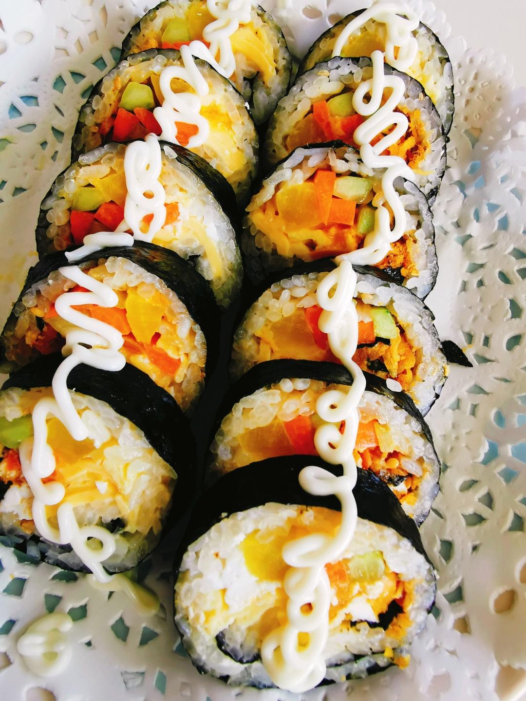 🍣家庭版寿司 | 无寿司醋、无寿司米版本👩🏻‍🍳