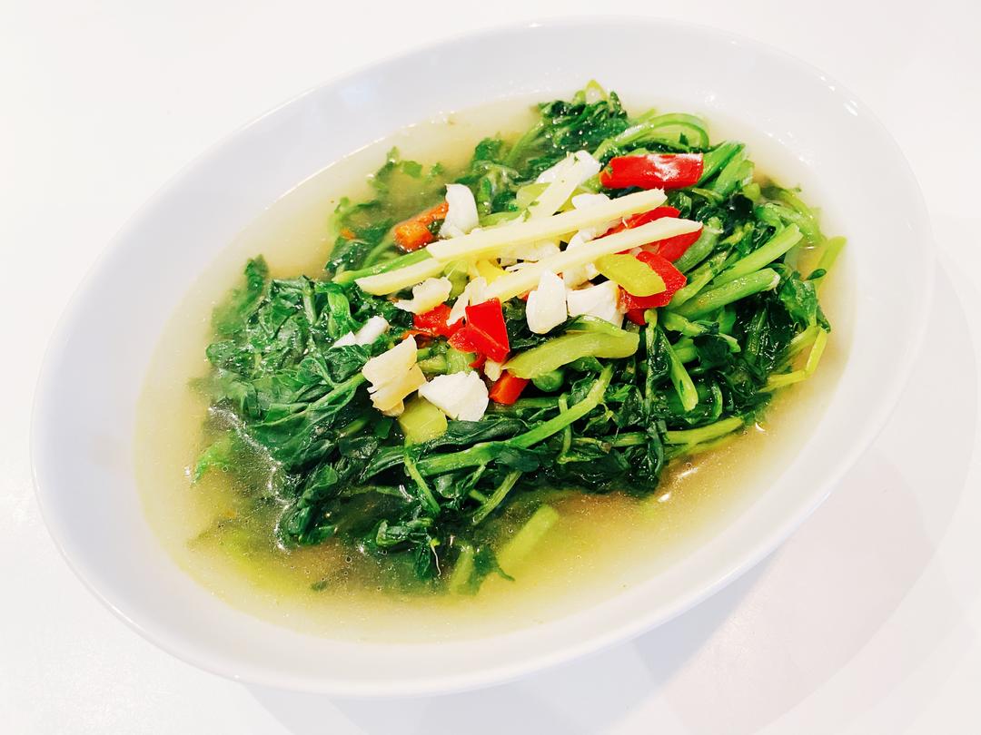 低脂饮食|清甜上汤西洋菜的做法