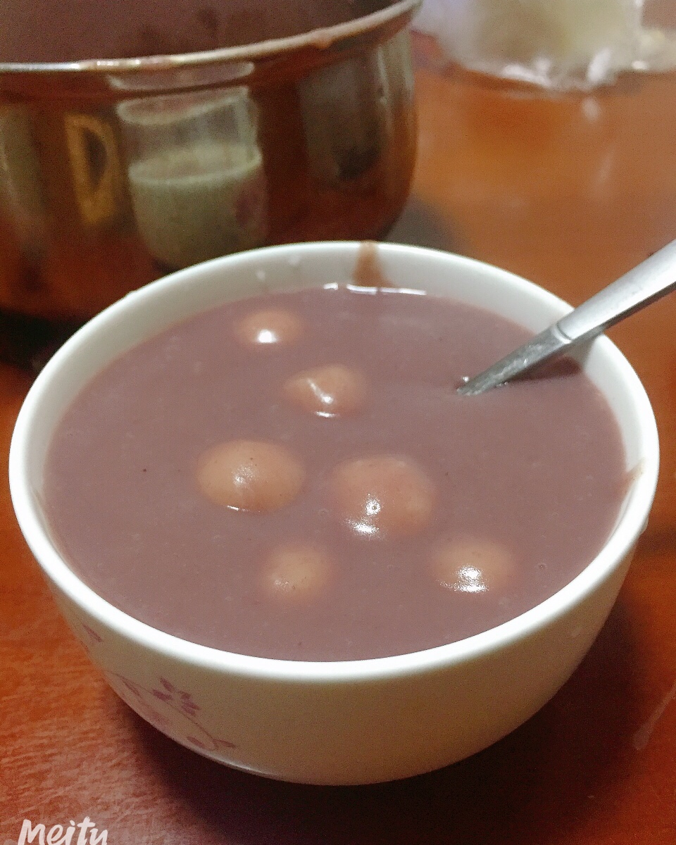 糯米团子红豆粥