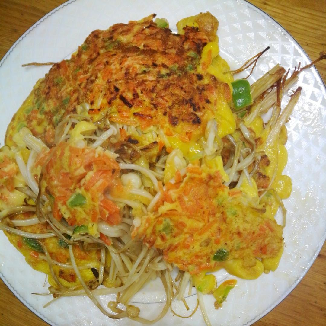 金针菇蛋饼